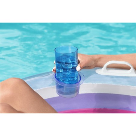 Kahekordne täispuhutav ujumisrõngas 186 x 116 cm Rainbow Bestway