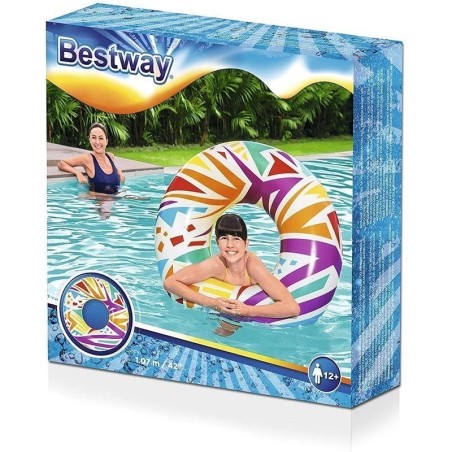 Täispuhutav värviline ring 107 cm Bestway