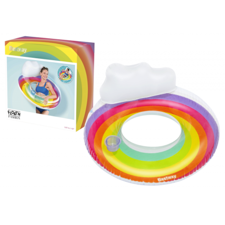 Täispuhutav ujumisrõngas 107 cm Rainbow Bestway