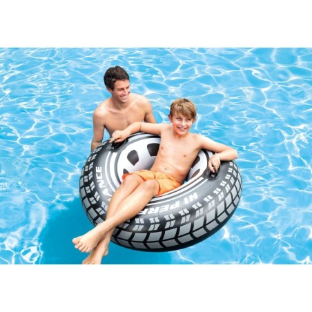 Ujumisrõngas, sangadega rehv, INTEX