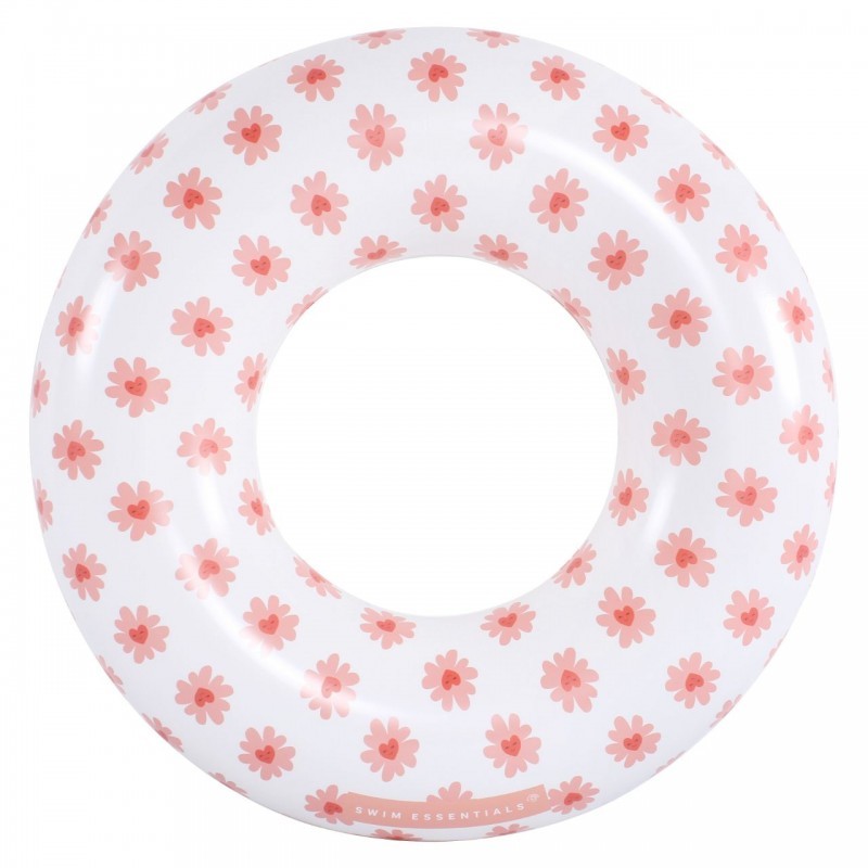 Täispuhutav ujumisrõngas Flower Hearts, Ø 90 cm