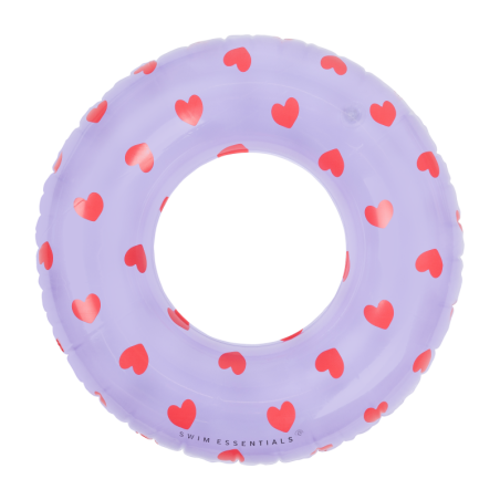 Ujumisrõngas Lilac Hearts Ø 55 cm