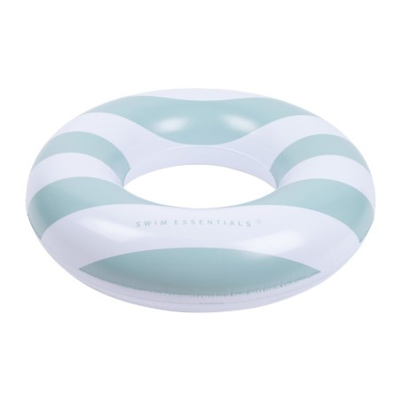 Täispuhutav ujumisrõngas Green White Striped, 90 cm