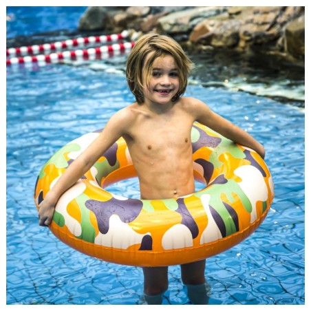 Täispuhutav ujumisrõngas Camouflage, 90 cm