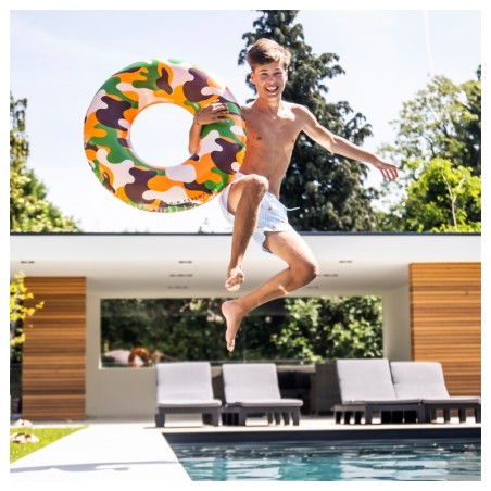 Täispuhutav ujumisrõngas Camouflage, 90 cm