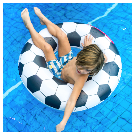 Täispuhutav ujumisrõngas Soccer, 90 cm