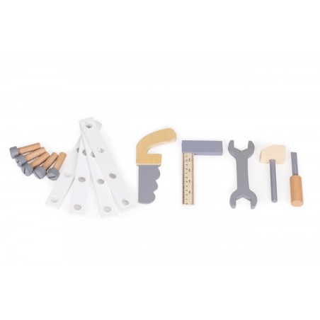 Puidust töötuba lastele tööriistapink