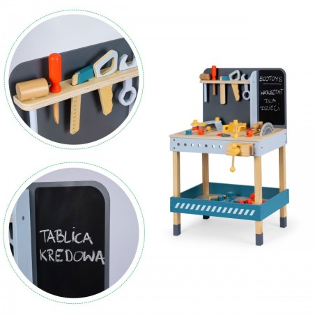 Puidust tööriistadega tööpink komplekt 47 osaga