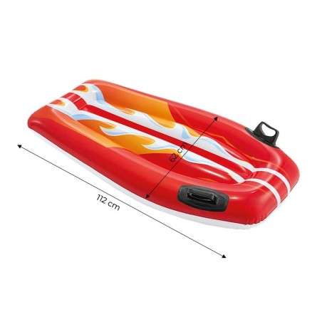 Täispuhutav käepidemetega madrats lastele Red INTEX