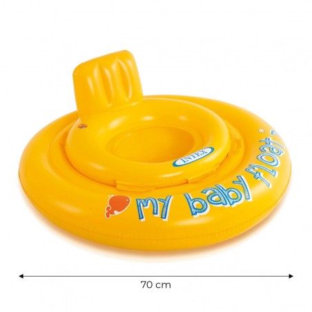 Täispuhutav beebiiste koos seljatoega INTEX