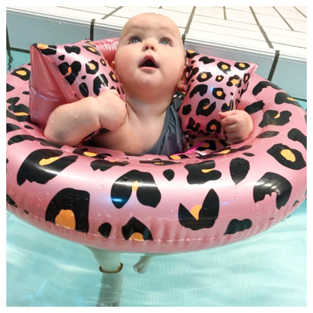 Beebi ujumisrõngas Rose gold panther, 0-1 a