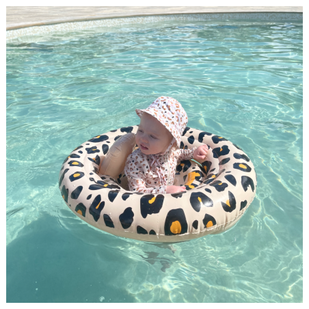 Beebi ujumisrõngas Leopard Beige, 0-1 a