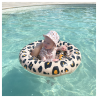 Beebi ujumisrõngas Leopard Beige, 0-1 a
