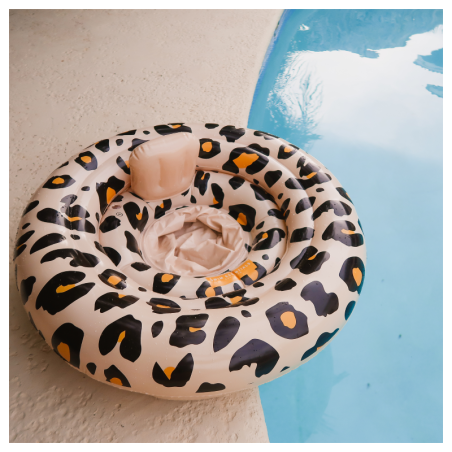 Beebi ujumisrõngas Leopard Beige, 0-1 a