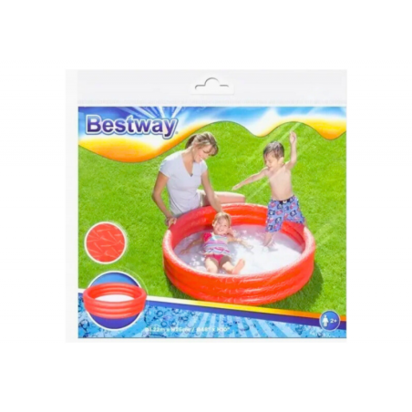 Täispuhutav bassein punane 122 cm x 25 cm Bestway