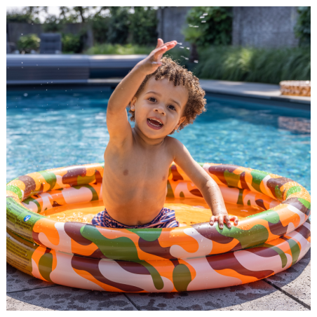 Lastebassein Camouflage Ø 100 cm