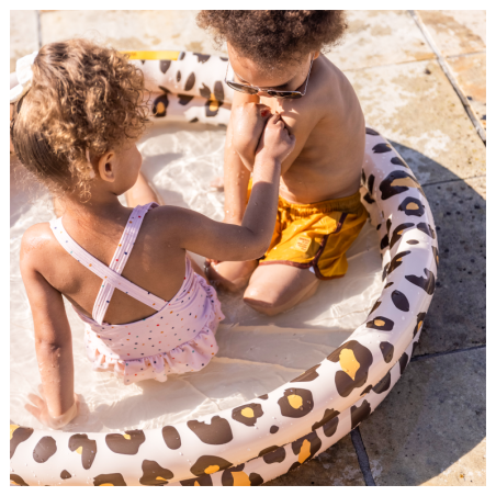 Lastebassein Leopard beige Ø 100 cm