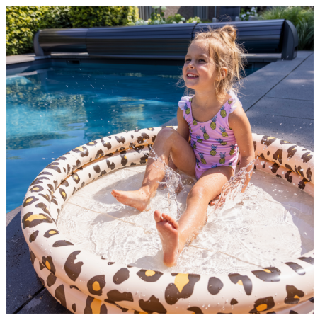 Lastebassein Leopard beige Ø 100 cm