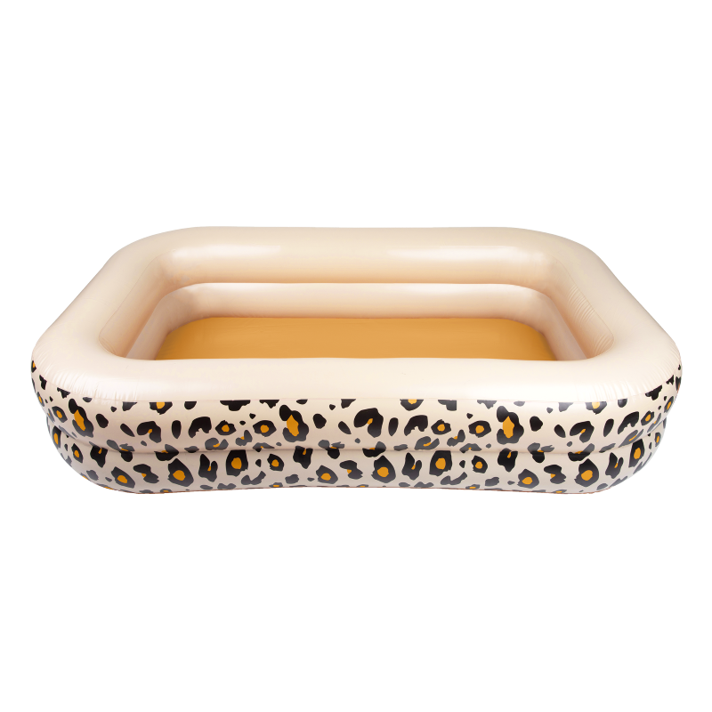 Täispuhutav lastebassein Leopard Beige 211x132x46 cm