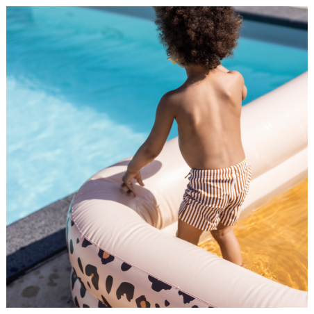 Täispuhutav lastebassein Leopard Beige 211x132x46 cm