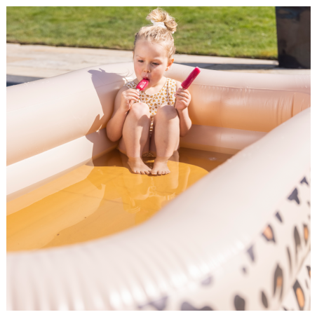 Täispuhutav lastebassein Leopard Beige 211x132x46 cm