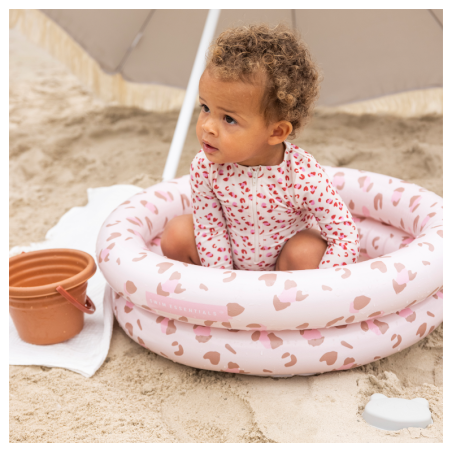 Lastebassein Leopard old pink Ø 60 cm