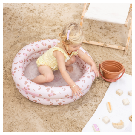 Lastebassein Leopard old pink Ø 60 cm