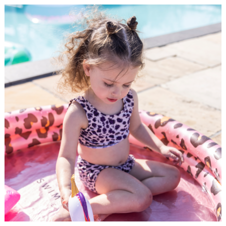 Lastebassein Leopard rose Ø 100 cm