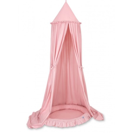 Baldahhiin + pesa mängumatt, pastell roosa