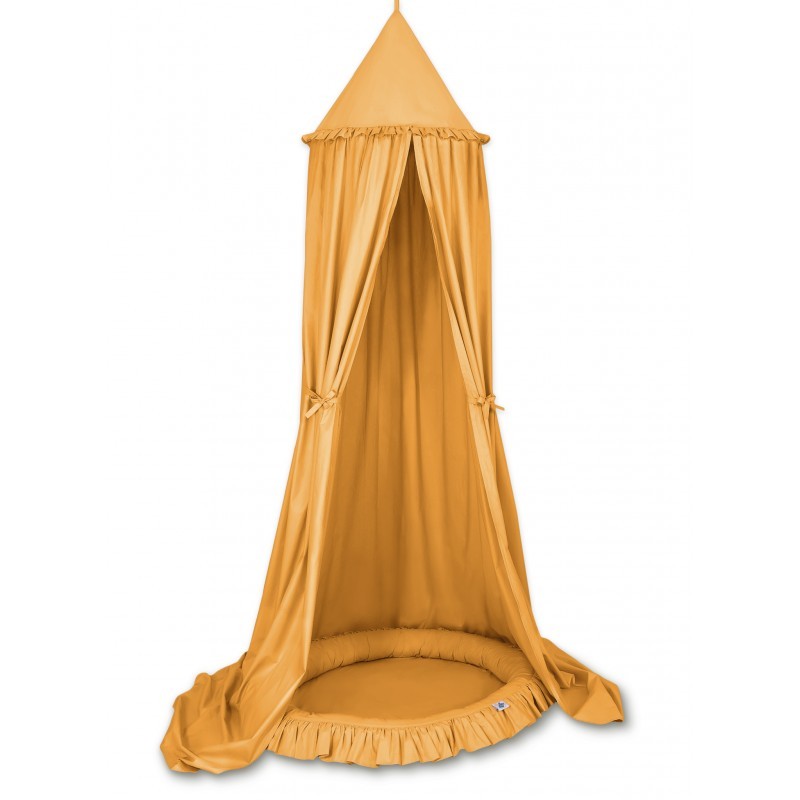 Baldahhiin + pesa mängumatt, sinepikollane