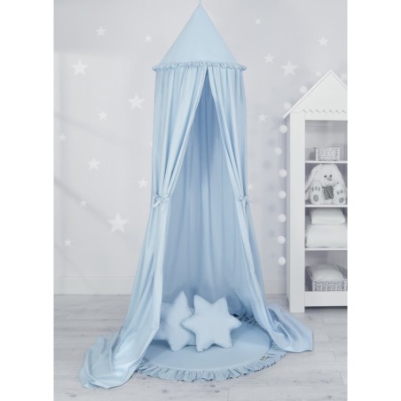 Baldahhiin + mängumatt + padjad, helesinine