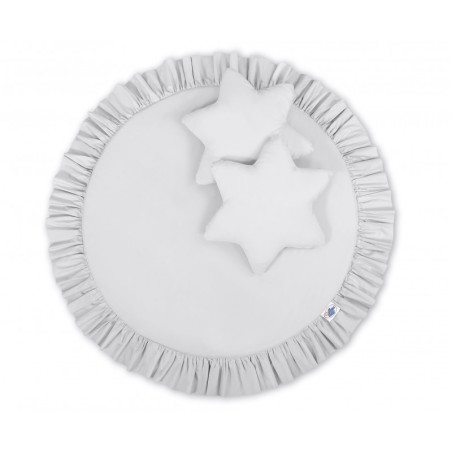 Baldahhiin + mängumatt + padjad, helehall