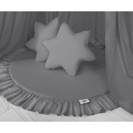 Baldahhiin + mängumatt + padjad, tumehall