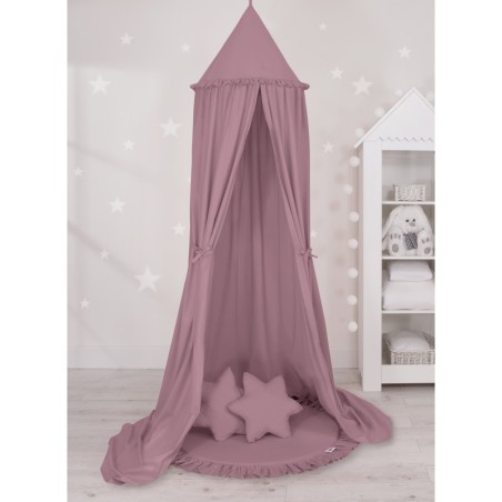 Baldahhiin + mängumatt + padjad, pastell violett