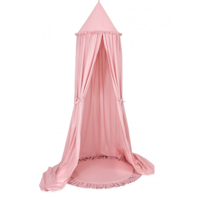 Baldahhiin + mängumatt, pastell roosa