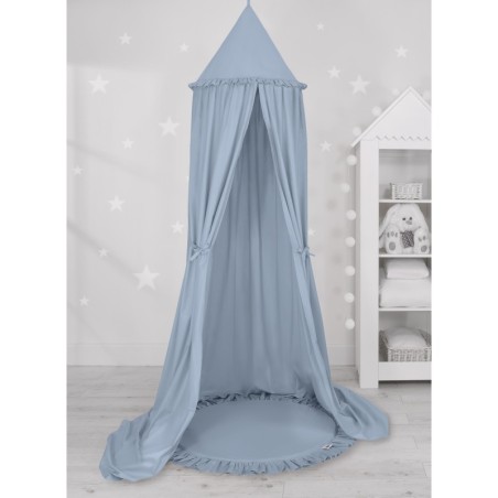 Baldahhiin + mängumatt, pastell sinine