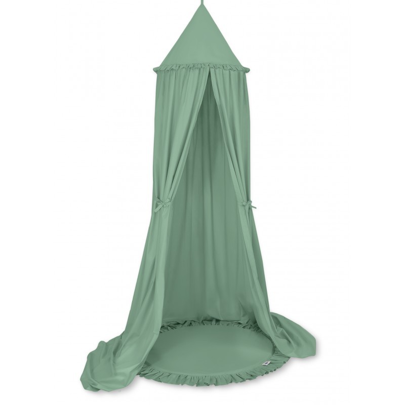 Baldahhiin + mängumatt, pastell roheline