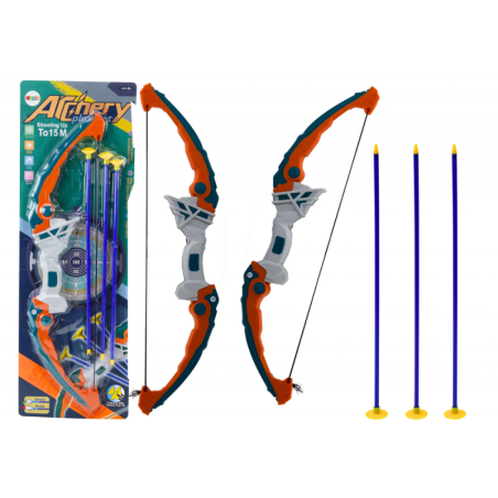 Vibu laskmine rohelistest ja oranžidest nooltest iminappadega 3 tükki