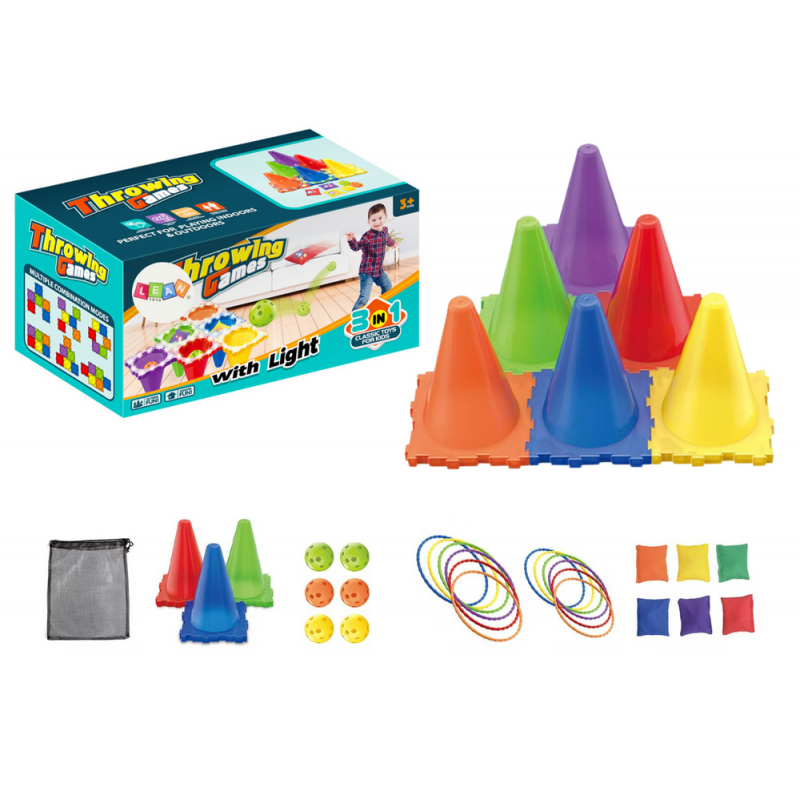 Spordi oskusmängude komplekt "Viska märklauale" 3in1