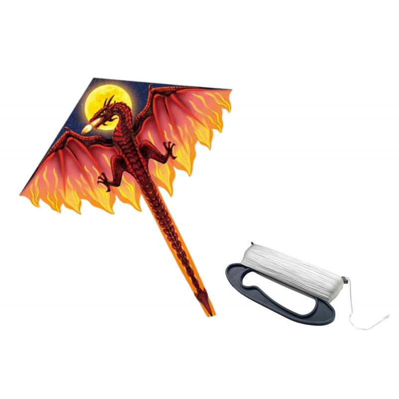 Suur draakoni lohe punane pikk saba 170 cm x 130 cm