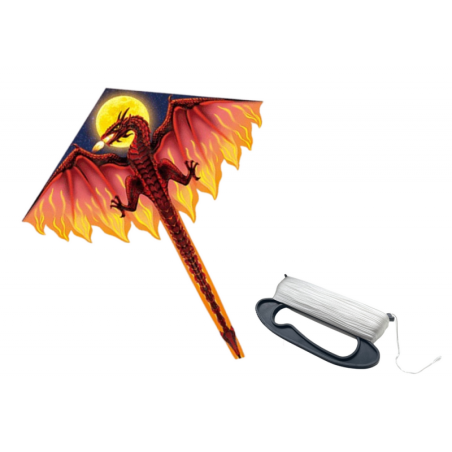 Suur draakoni lohe punane pikk saba 170 cm x 130 cm