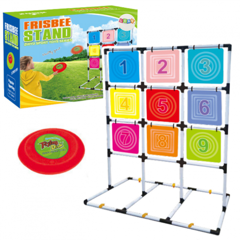 Oskusmäng Frisbee ketta viskamine sihikule