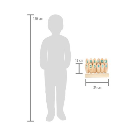 Osavus viskemäng numbritega "Active"