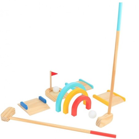 Puidust golfikomplekt 2 inimesele 13 osaline