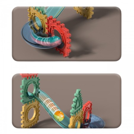 Magnetilised ehitusplokid 3D õppekomplekt pallirada 68 tk.