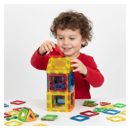 Magnetklotsid ehitusklotsid, auto maja, 45 osa