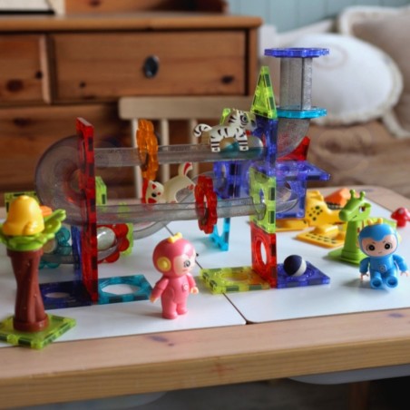 Magnetklotside pallirada loomapark 104 osaline komplekt