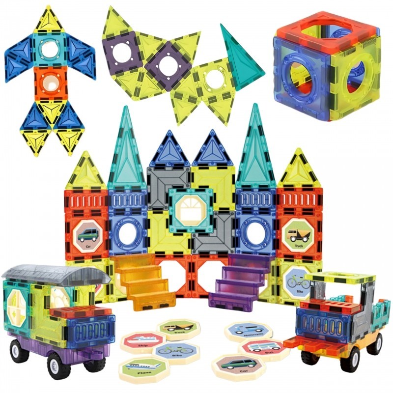 Magnetklotside komplekt loss ja sõidukid 71 osaline