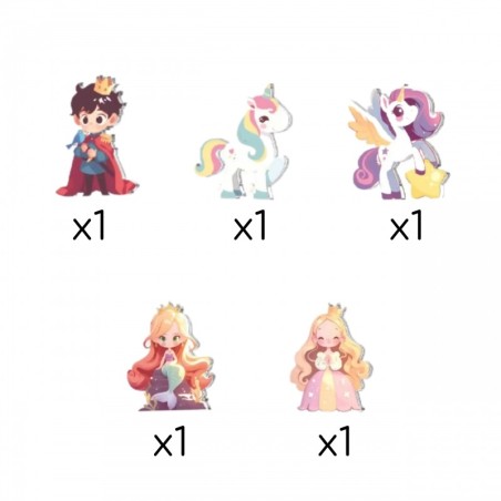 Magnetklotside komplekt, 3d, printsessi loss, 55 osaline