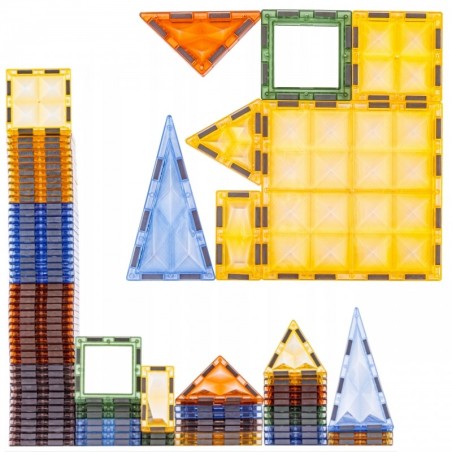 Magnetilised ehitusklotsid helendavad 3D dinosauruste pargis 124 tk.